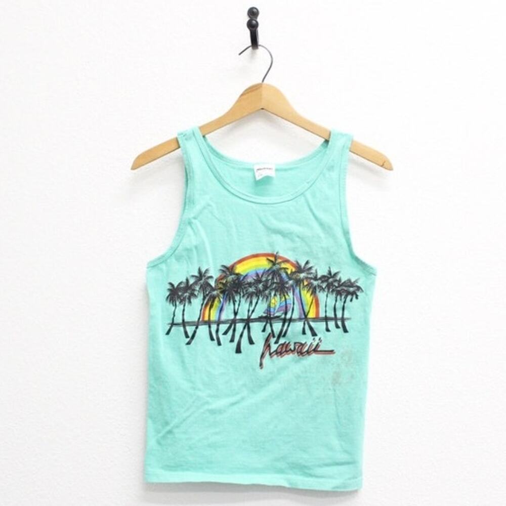 Vintage Hawaii Rainbow Tank Top Small